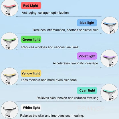 Dispositivo de terapia de luz LED triple y limpieza profunda